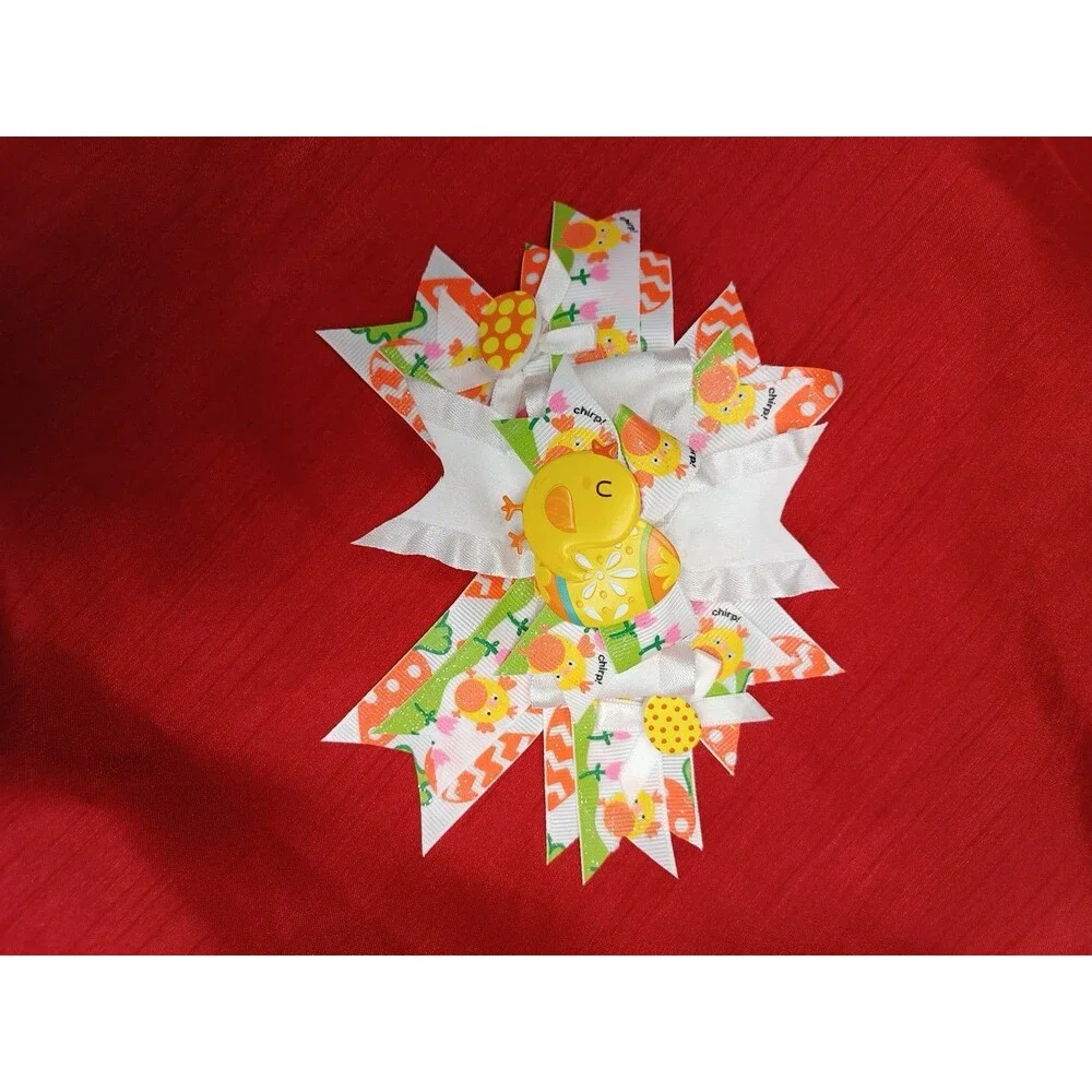 Lot Of 4 Easter Bunny Easter Egg Girls Hair Bows